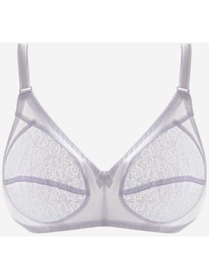 Ayyıldız İç Giyim Ayyıldız Beyaz Dantelli Büyük Beden Sütyen 777