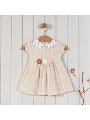 Ürünya Çiçekli Kısa Kollu Kız Çocuk Yazlık Elbise (6-24 Ay)