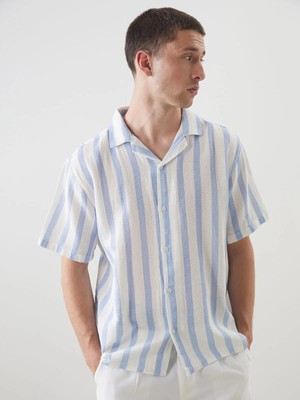 Lc Waikiki Yeni Sezon Regular Fit Kısa Kollu Erkek Dokulu Gömlek