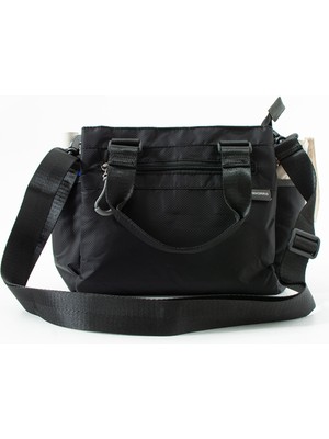 Sanmorris 6006 Kadın 4 Gözlü Desenli Paraşüt Kumaş Ayarlanabilir Çapraz Askılı El ve Omuz Çantası