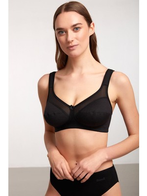 Kom Balensiz Toparlayıcı Carnel Sütyen Siyah