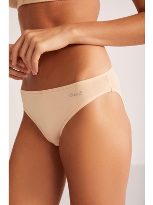 Kom Basic 2'li Bikini Kadın Külot Ten