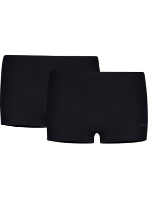 Kom Basic Kadın Short Külot 2li Siyah