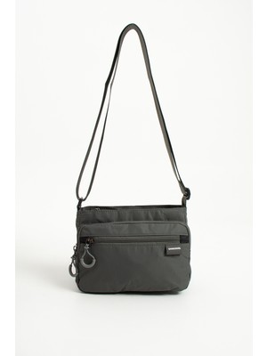 Sanmorris 6031 Kadın 4 Bölmeli Suya Dayanıklı Paraşüt Kumaş Ayarlanabilir Çapraz Askılı Omuz Çantası