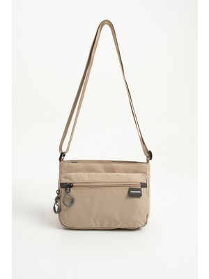 Sanmorris 6031 Kadın 4 Bölmeli Suya Dayanıklı Paraşüt Kumaş Ayarlanabilir Çapraz Askılı Omuz Çantası