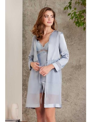 Pierre Cardin Saten Mist Dörtlü Gelin Çeyiz Seti 7035