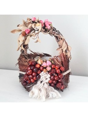 Ceyyiz Meyvalı Bambu Dekoratif Sepet