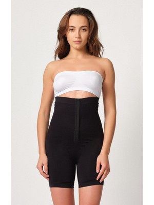Emay İç Giyim Emay Önden Agraflı Paçalı Boxer Korse 2087 Siyah