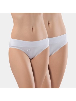 Türen Kadin Beli Lastikli Likrali 2'li Pamuklu Bikini Külot