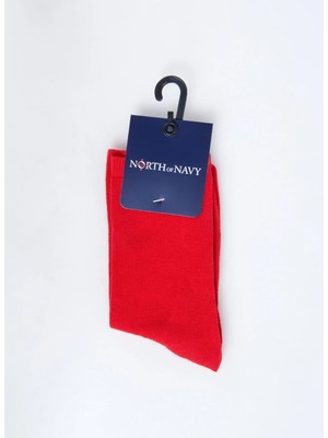 North Of Navy Kırmızı Kadın Soket Çorap K-Soket.