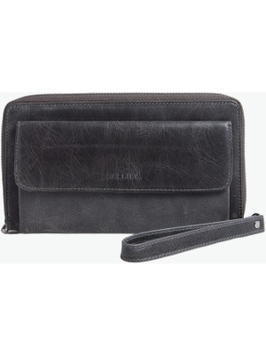 Fabrika Frk 530 Crayz Gri Gri Erkek Deri  Cüzdan