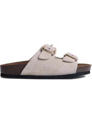 Penford Bej Kadın Terlik D-Catalına-Nexıa-Suet