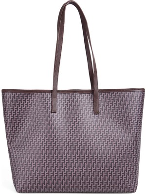 Fabrika Kahve Kadın Tote Çanta Mono-Matıs