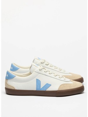 Veja Beyaz - Mavi Erkek Sneaker Volley O.t. Leather