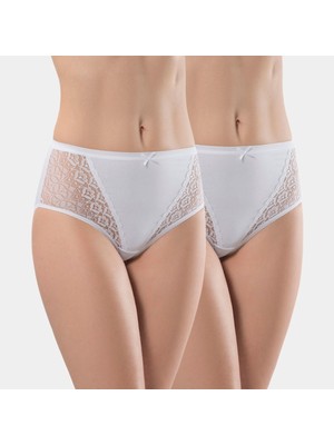 Türen Kadin Likrali Dantelli Külot (2'li Paket)