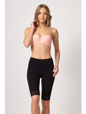 Siyah Mı Emay 3004 Soft Uzun Paça Dantel Boxer