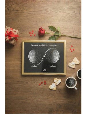 Pura Morena Kişiye Özel Yıldız Haritası Cam Tablo Sonsuzluk Tasarım Romantik Hediye Gökyüzü Haritası