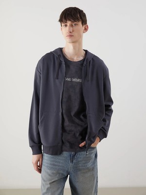 Lc Waikiki Yeni Sezon Kapüşonlu Uzun Kollu Erkek Fermuarlı Sweatshirt