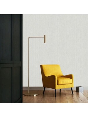 Adawall Veil Design Duvar Kağıdı - Klasik Düz Desen | Rococo 1302-2/15 - Gri, 1.06X15.6 M - 16.5 M²