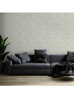 Adawall Heritage Silk Design Wallpaper - Klasik Düz Desen | Rococo 1304-2/15, Bej 1.06X15.6M - 16.5m²