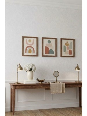 Safir Design Modern Bohem Tarzda 3'lü Çerçeveli Tablo Seti