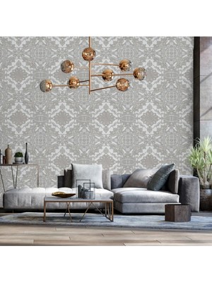 Adawall Royal Weave Design Wallpaper - Damask Desenli | Rococo 1301-3/15, Çok Renkli, 1.06X15.6 M - 16.5 M²