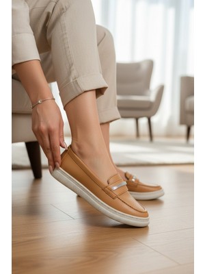 Enoch Tam Ortopedik Taşlı Şerit Detaylı Taba Anne Babeti