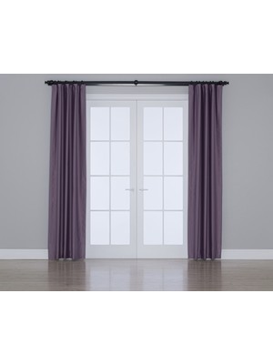 Gauze Fabric Design Blackout Karartma Özellikli Perde Lila