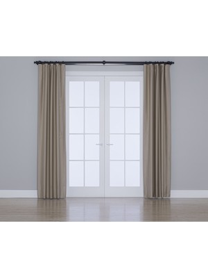 Gauze Fabric Design Blackout Karartma Özellikli Perde Nohut Rengi