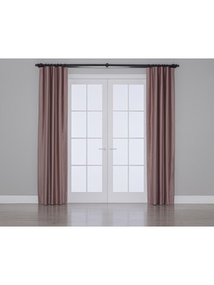 Gauze Fabric Design Blackout Karartma Özellikli Perde Koyu Pembe