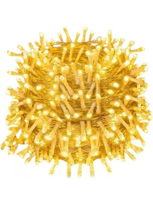 Marsilyan 10 Metre Günışığı LED Işık Fişli Dekoratif Sarı Ton Aydınlatma 3 Modlu LED Şerit