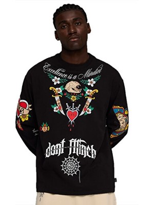 Puma Swish N  Ink Ls Tee Erkek Basketbol Tişörtü 63466401 Siyah