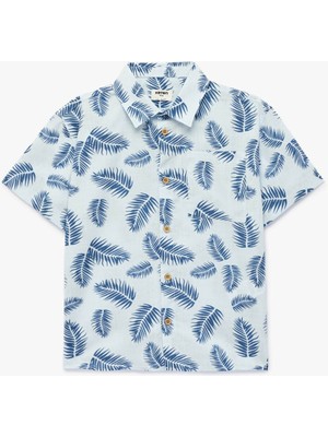 Koton 26YY59000304 Mavi Erkek Çocuk Gömlek 6SKB60042TW