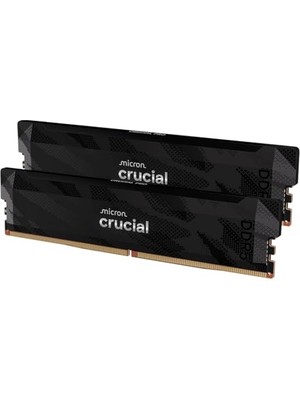 Crucial Pro Ddr5 Ram 32 GB Kit (2X16 Gb) 6400 Mhz CL32, Oyun Bilgisayarı Ram'i, Intel Xmp 3.0 / Amd Expo, Siyah - CP2K16G64C32U5B