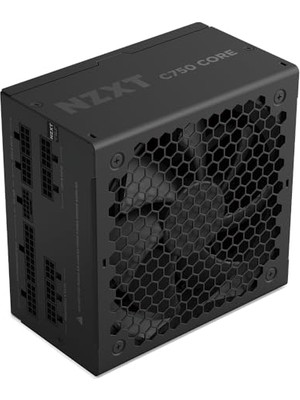 Nzxt C750 Gold Core - 750W Atx 3.1 Güç Kaynağı - 80 Plus Gold - Cybenetics Platinum - Tam Modüler - Pcıe 5.1 300W 12V-2X6 - Sıfır Rpm Fan - 105°C Kapasitörler - Siyah