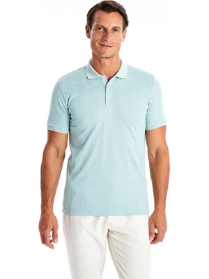Lc Waikiki Yeni Sezon Polo Yaka Kısa Kollu Desenli Erkek Tişört