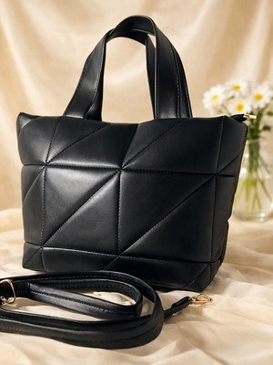 Levine Kapitone Tote Bag Günlük El & Omuz Çantası