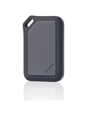 Bıwin Bıwın Amber PR2000 Harici SSD 2 Tb USB 3.2 GEN2X2 - 2000 Mb/s'ye Kadar IP67 Su Geçirmez - Usb-C ve Usb-A Adaptörlü Taşınabilir Nvme Harici Katı Hal Sürücüleri, Siyah