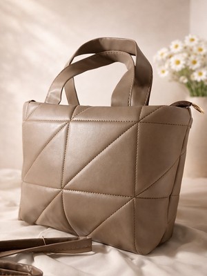 Levine Kapitone Tote Bag Günlük El & Omuz Çantası