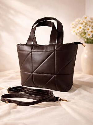 Levine Kapitone Tote Bag Günlük El & Omuz Çantası