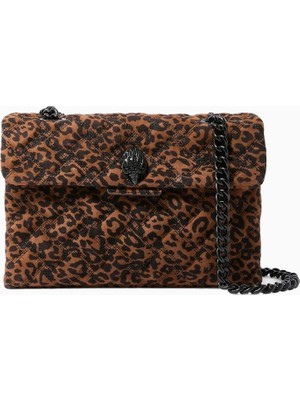 Kurt Geiger Kensington Lüks Süet-Deri Kadın Omuz Çantası