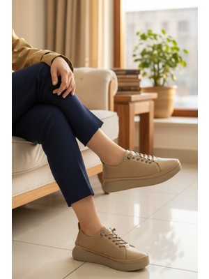 Enoch Kadın Siyah Lazer Kesim Detaylı Comfort Taban Şehir Sneaker Loafer