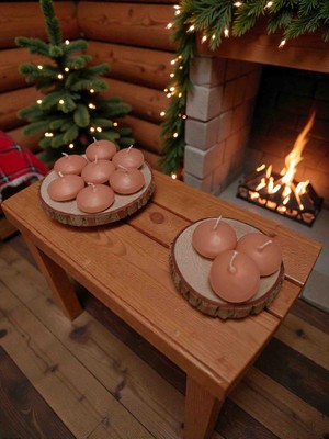 İV BLUE PURPLE Iv Blue Purple 30 Adet Bej Rengi Minimal Suda Yüzen Mum