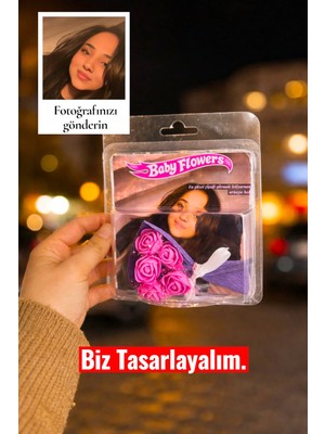 İnci Sepette Kişiye Özel Tasarlanan Hot Flowers Mini Buketi Fotoğraf ve Yazılı