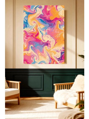 Mushen Studio Renk Dalgaları Modern Soyut Sanat Kanvas Tablo