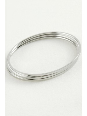 Marsilyan 3 Adet Ajda Lüks Çelik Bilezik 65*2 mm