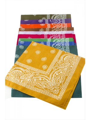 Marsilyan Çini Desenli Bandana 50*50