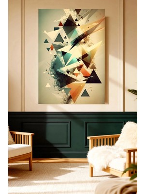 Mushen Studio Dinamik Soyut Geometrik Desen Kanvas Tablo
