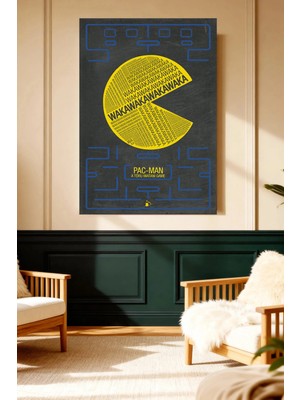 Mushen Studio Pac-Man Retro Oyun Temalı Sanat Kanvas Tablo
