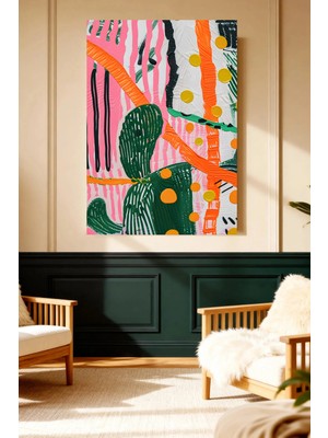 Mushen Studio Soyut Dokulu Renk Deseni Modern Kanvas Tablo